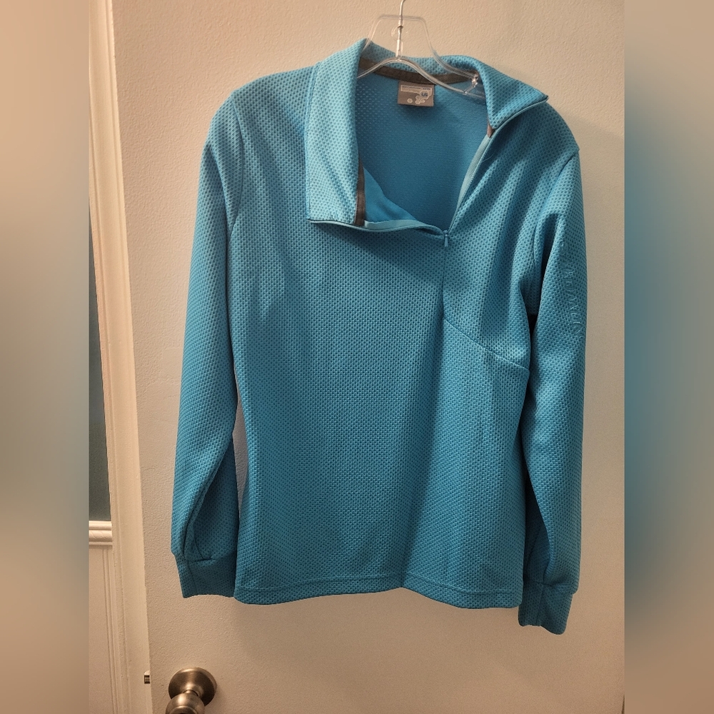 Blue Textured Pullover size Large